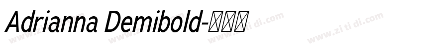 Adrianna Demibold字体转换